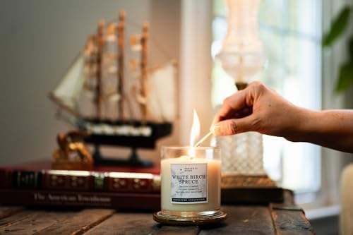 PERIPETI Home White Birch Spruce Scented Candle 1