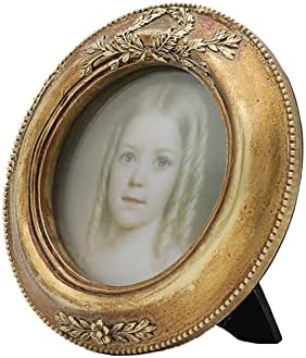 Small Vintage 3x3 Round Picture Frame
