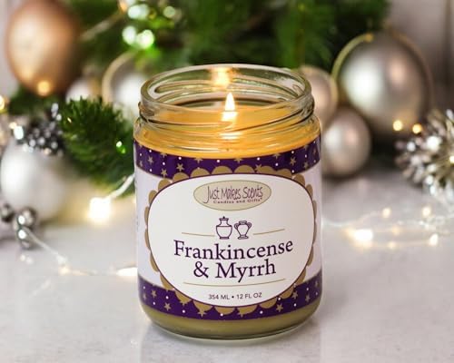 Frankincense Myrrh Soy Candle 12 Oz Jar
