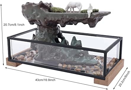 Stress Relief Indoor Tabletop Fountain with Rockery Design
