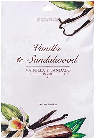 6 Pack Vanilla Sandalwood Scented Sachets for Home and Closet