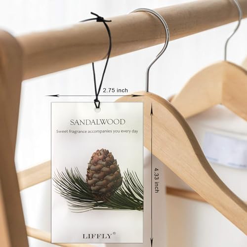 14 Pack Sandalwood Scented Sachets for Closet and Drawer