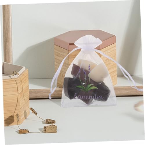 Happyyami Lavender Scented 20pcs Drawstring Sachets Bags for Fragrance Storage