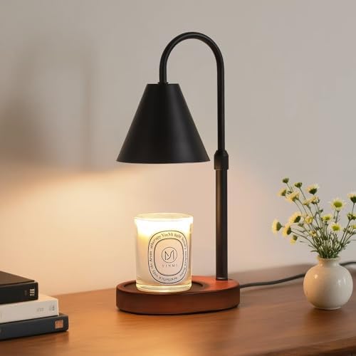 Black Candle Warmer Lamp with Timer and Dimmer