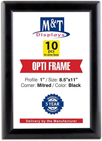 Opti Snap Poster Frame 85x11 Inch Black 1 Aluminum