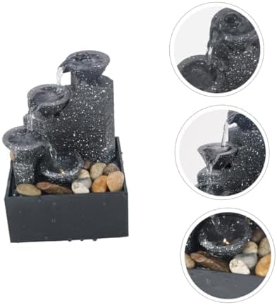 1pc Battery-Powered Waterfall Decor Artificial Fountain for Indoor
