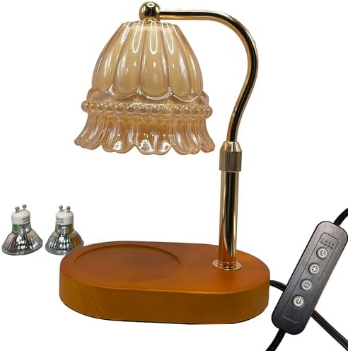 Fragrance Candle Warmer Lamp with Timer Dimmer and Adjustable Height