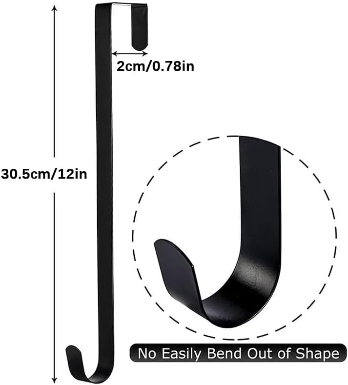 12 Inch Metal Wreath Hanger for Front Door