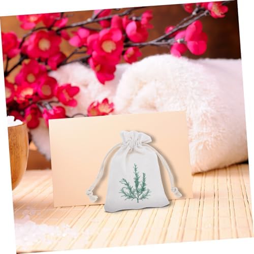 ABOOFAN 10pcs Lavender Sachets Drawstring Burlap Pouches for Home Freshener