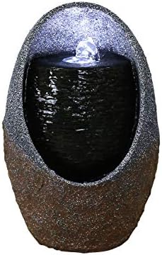 Hi-Line Gift Ltd Bubbling Tabletop Fountain with Cool White LED Lights