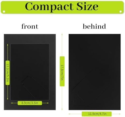 50 Pack Black Cardboard Picture Frames 4x6 Inches