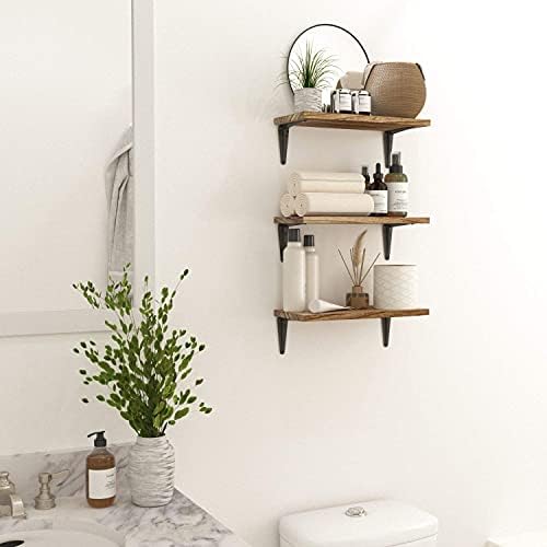 Wallniture Arras Rustic Floating Shelves Set of 3