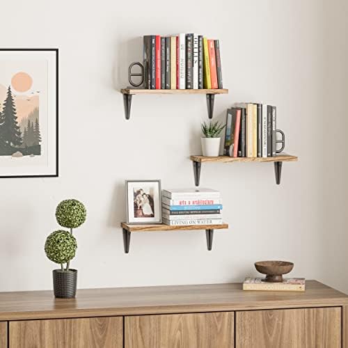 Wallniture Arras Rustic Floating Shelves Set of 3