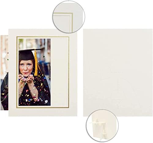Golden State Art 5X7 Picture Frames with Easel Pack of 50