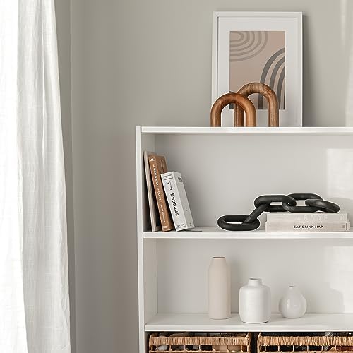 Wood Arch Bookshelf Decor - Modern Home Accent