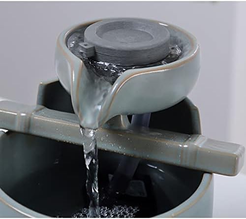 JOYNOW Tabletop Fountain Mini Ceramic Indoor Fountain