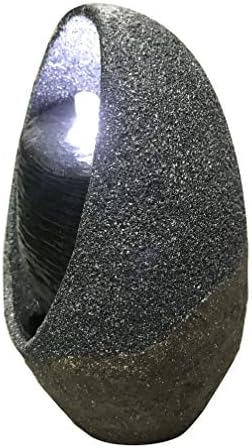 Hi-Line Gift Ltd Bubbling Tabletop Fountain with Cool White LED Lights
