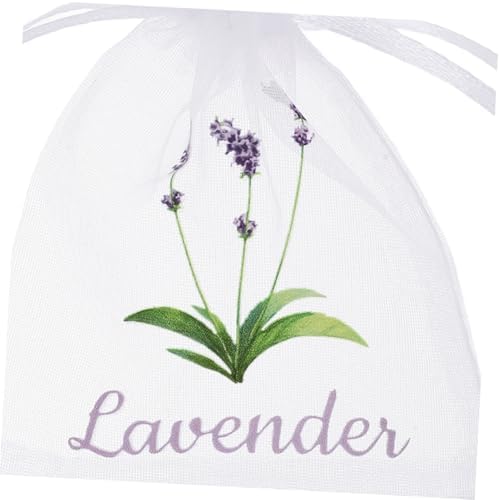 VOSAREA Lavender Dried Sachet Bags 50pcs Drawstring Pouches for Home Fragrance
