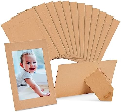 Juvale Kraft Paper Picture Frames 4x6in Brown 50-Pack