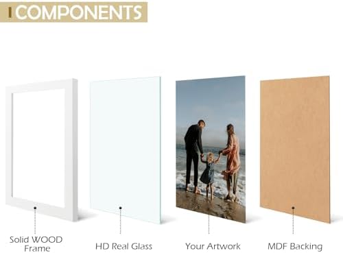 Golden State Art 8x10 White Photo Frame Set of 10