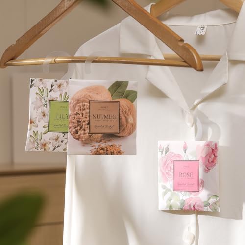 12 Pack Nutmeg Scented Sachets for Home Freshness