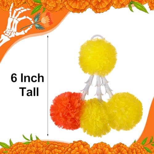 15 Pack Marigold Tuberose Tassels Halloween Decorations