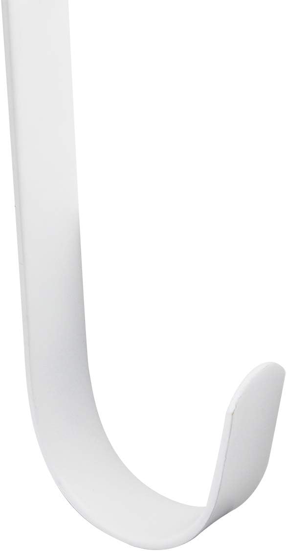 15 Inch Double Side Wreath Hanger - Over The Door Metal Hook for Christmas Wreath - Holds 2 Wreaths