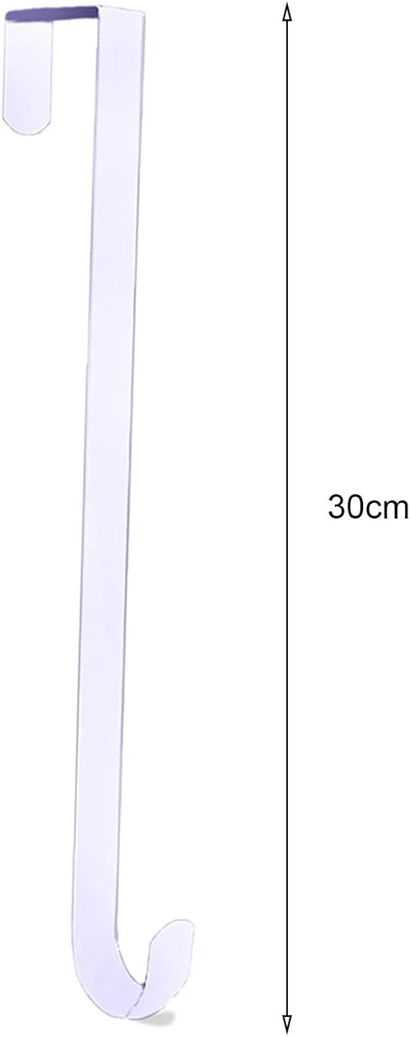 Front Door Garland Hanger 38cm White Wreath Holder for Christmas Decor