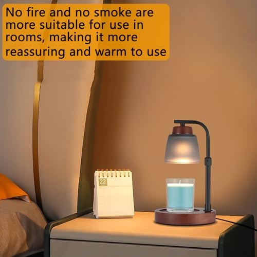 Dimmable Candle Lamp Warmer with Adjustable Height for Jar Candles