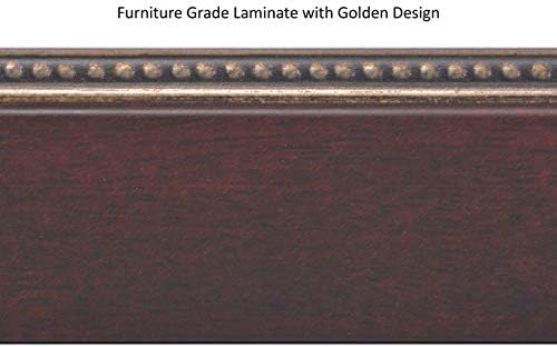 Creative Picture Frames 85x11 Empire Mahogany Diploma Frame with White Mat Glass Easel and Wall Hangers