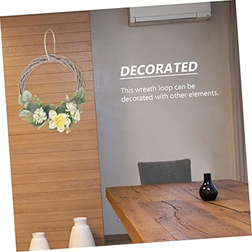 2pcs Woven Rattan Christmas Wreaths for Wall and Door Decor