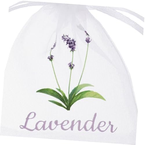 50pcs Lavender Sachet Drawstring Bags for Closet Storage