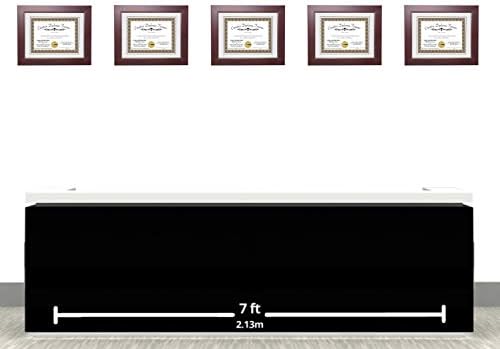 Creative Picture Frames 85x11 Empire Mahogany Diploma Frame with White Mat Glass Easel and Wall Hangers