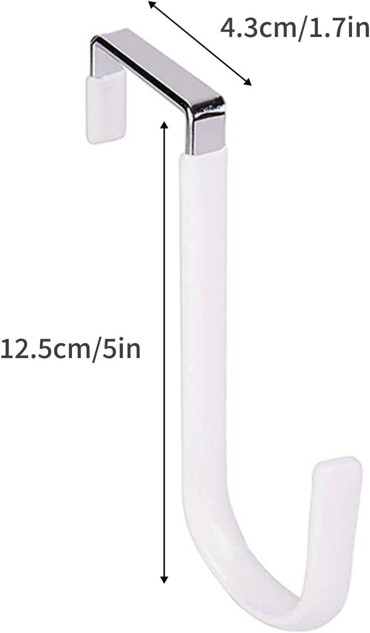 White Door Wreath Hanger Hook For Holiday Decor