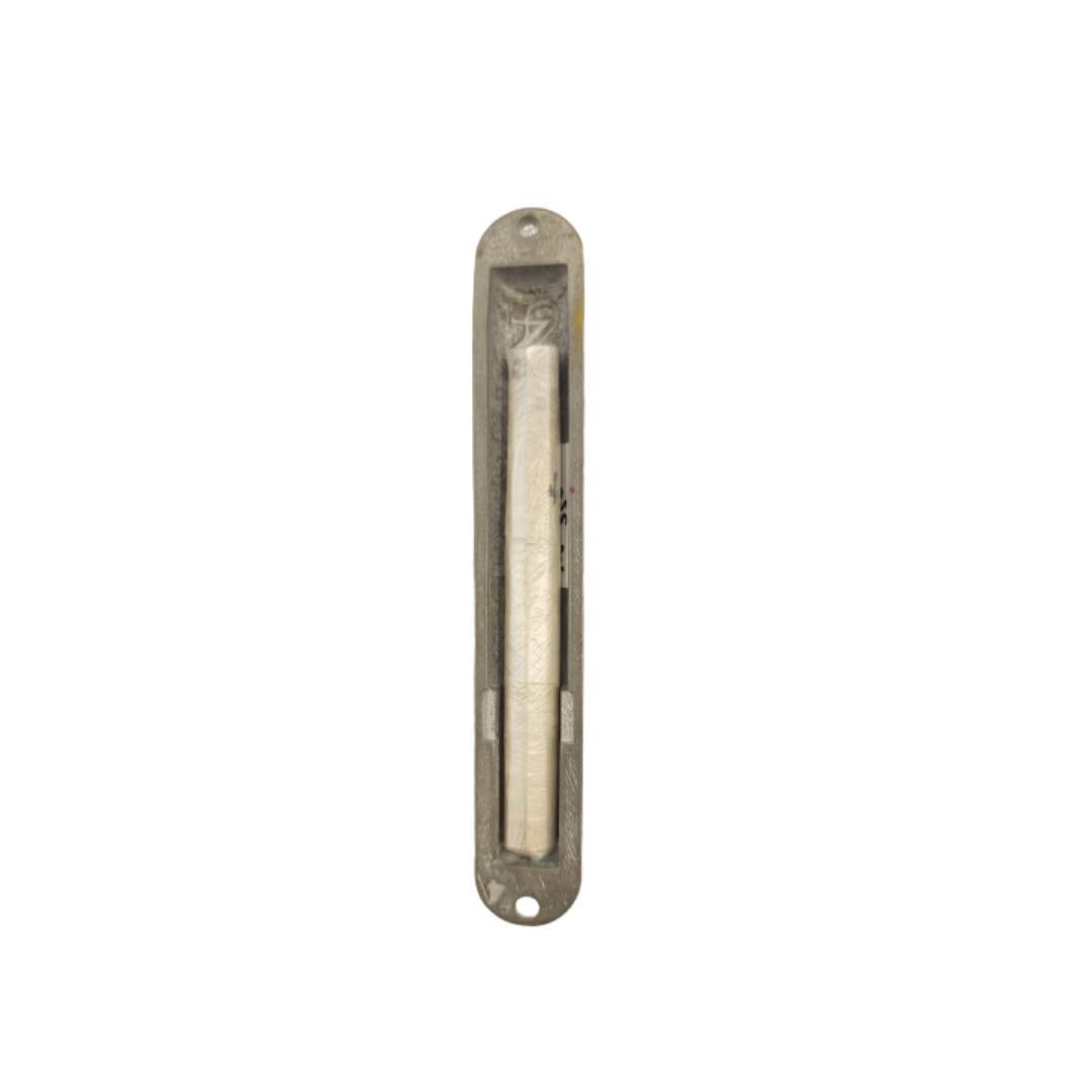 Light Blue Purple Pewter Mezuzah Case with Grapes Design
