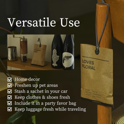 Long-Lasting Eco-Friendly Perfume Sachet 25oz for Home Cars Wardrobe