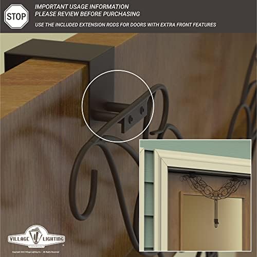 Front Door Wreath Hanger - Antler Design