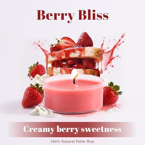 Strawberry Scented Tea Light Candles 12 Pack