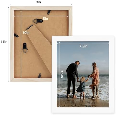 Golden State Art 8x10 White Photo Frame Set of 10