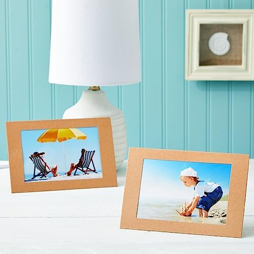 Juvale Kraft Paper Picture Frames 4x6in Brown 50-Pack