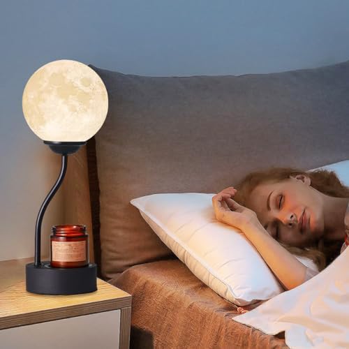 Candle Warmer Lamp with 7 Colors Moon Lamp Timer Controlled Energy Efficient Aesthetic Decor Gift for Mom