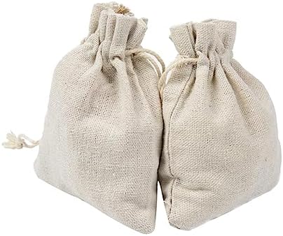 CLISPEED 4pcs Cotton Drawstring Sachets Lavender Fragrance Bags