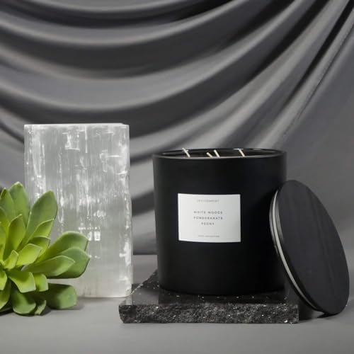 Stone Candles Environment Inspired by LHomme Candle 55oz Luxury Coconut Apricot