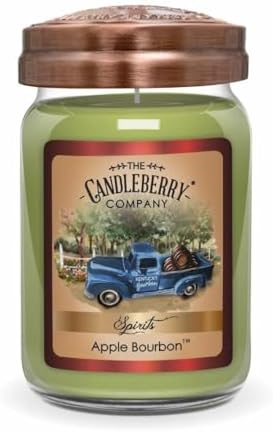 Bourbon Spirits Candle Large Jar 26 oz Handmade in USA