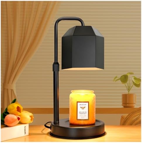 XJZJY Candle Warmer Lamp with Timer Dimmer Black