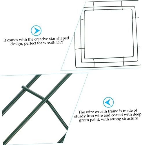 2pcs Iron Flower Frame Wreath Rings for DIY Wall Art