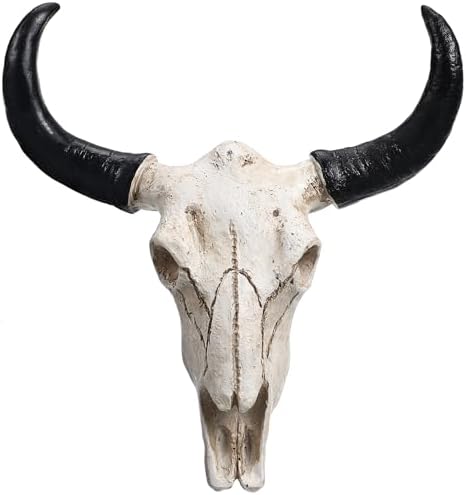 VOSAREA Cow Skull Wall Art Decor Sculpture