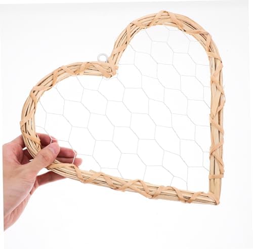 Rustic Heart Shaped Willow Wreath Wall Decor Frame