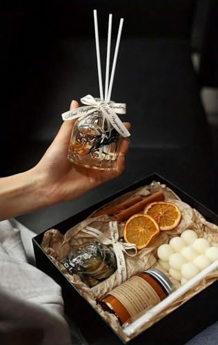 Luxury Candle Set with Aroma Diffuser and Natural Fragrance