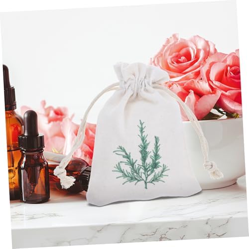 ABOOFAN 10pcs Lavender Sachets Drawstring Burlap Pouches for Home Freshener